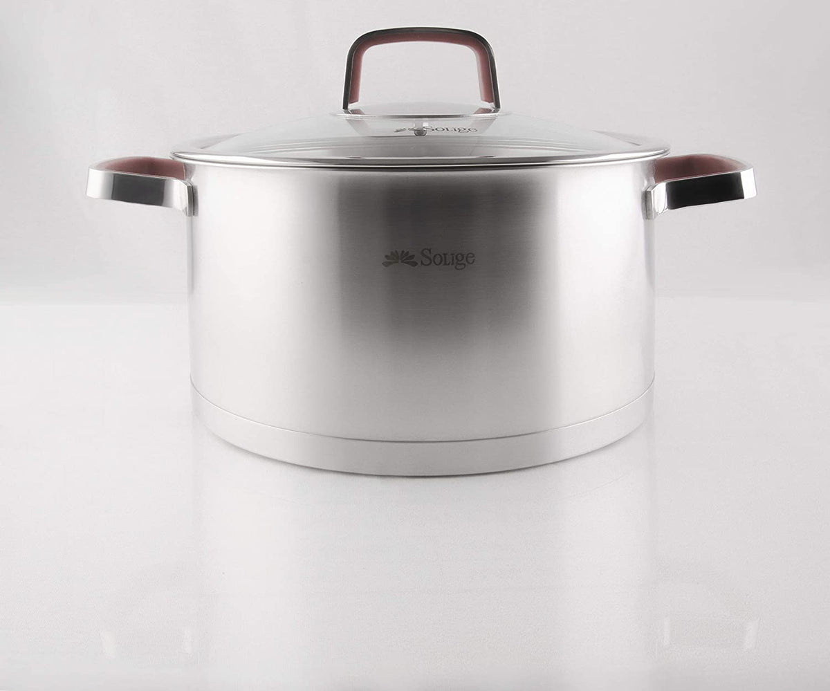 Soligen Cookware Solige Stainless Steel 4.14Liter Stock Pot– Royalclub